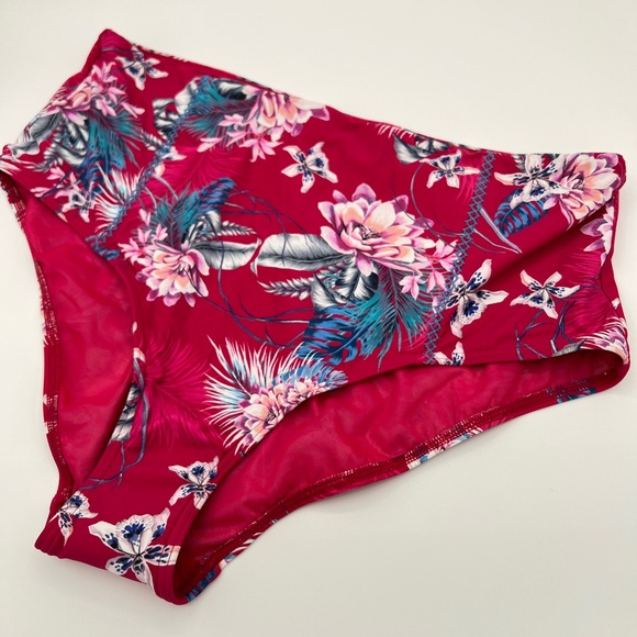 Sea Level Tropical Print Swim Bottoms Size 12 - Picture 1 of 5